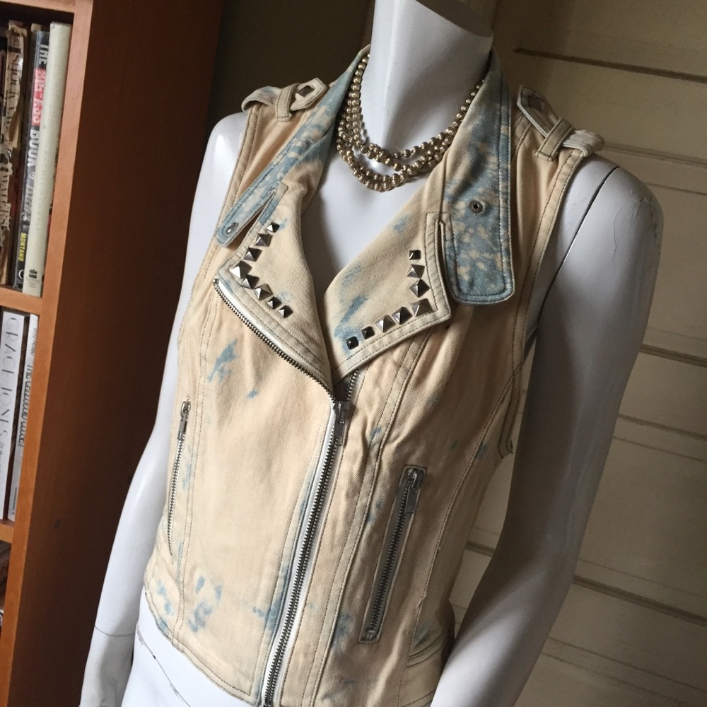 Heartloom  denim and studs  vest